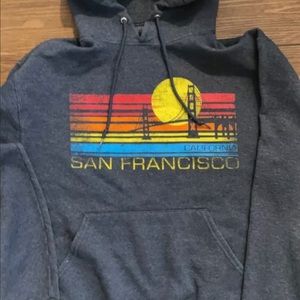 Vintage San Fransisco Hoodie Sweatshirt Medium